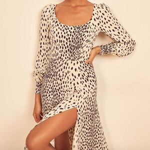 Reformation Alessi Dress Cheetah - Size 8